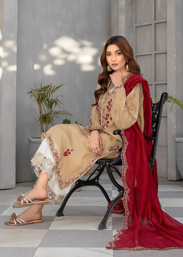 Close-up of neckline embroidery in semi formals

