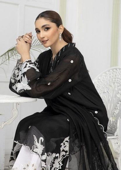 Elegant embroidered semi formals with cutwork pants

