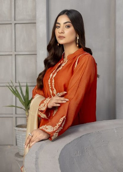 Elegant embroidered semi formals close-up neckline

