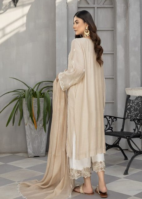 Embroidered semi formals with pearls and kat daana


