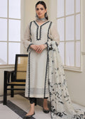 Off white embroidered semi formal front view


