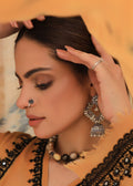 Embroidered semi formal featuring cutwork pants

