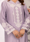Saher Hamza lilac embroidered semi formals set

