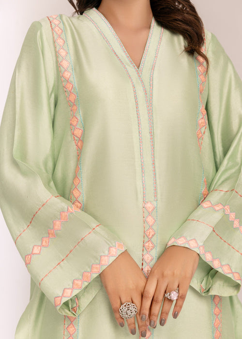 Viscose izzar pants with embroidered semi formal

