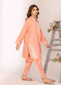 Back motif on tea pink semi formals dress

