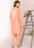 Sleek skinny shalwar with embroidered shirt

