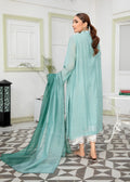 Close-up embroidered semi formals neckline details

