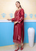 Embroidered semi formals with sheesha and embroidery

