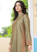Sobia embroidered semi formals side hem detailing

