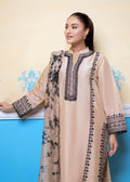 Elegant embroidered semi formals raw silk outfit

