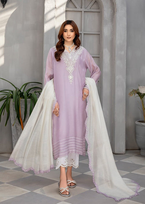 Saher Hamza embroidered semi formals straight pants

