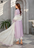 Lilac embroidered semi formals full front view

