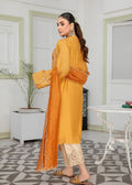 Embroidered semi formals featuring beige izzar pants

