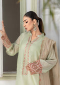 Elegant embroidered semi formals with scalloped dupatta

