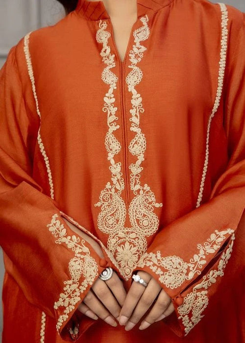 Armish embroidered semi formals with aar embroidery

