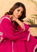 Korean raw silk izzar pants with formal shirt

