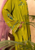 Saher Hamza apple green embroidered semi formal

