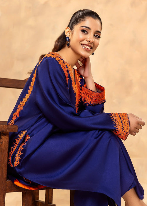 Marodi work on back of khadi silk outfit


