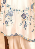 Saher Hamza offwhite embroidered semi formal look

