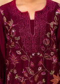 Farshi shalwar paired with embroidered kurti

