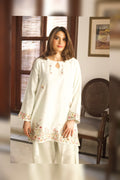 Elegant mint green embroidered semi formal by Saher Hamza