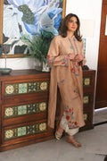 Festive embroidered semi formal with cutwork ivory izzars